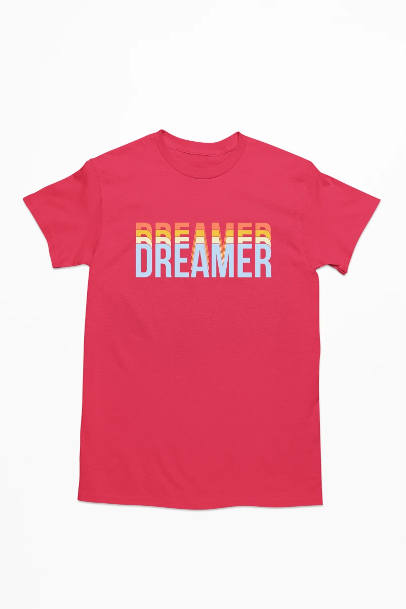 Dreamer Men's Tshirt (Red, S)