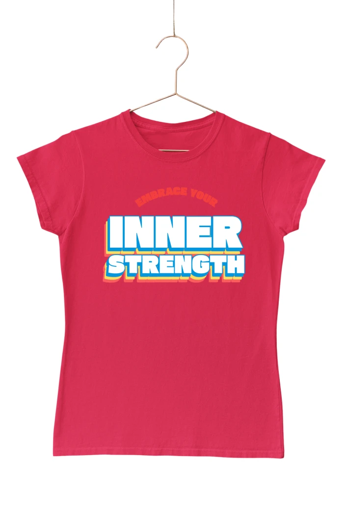 Embrace Your Inner Strength Women's Tshirt (Red, S)