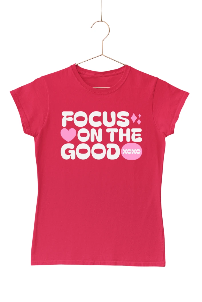 Focus on the Good Women's Tshirt (Red, S)