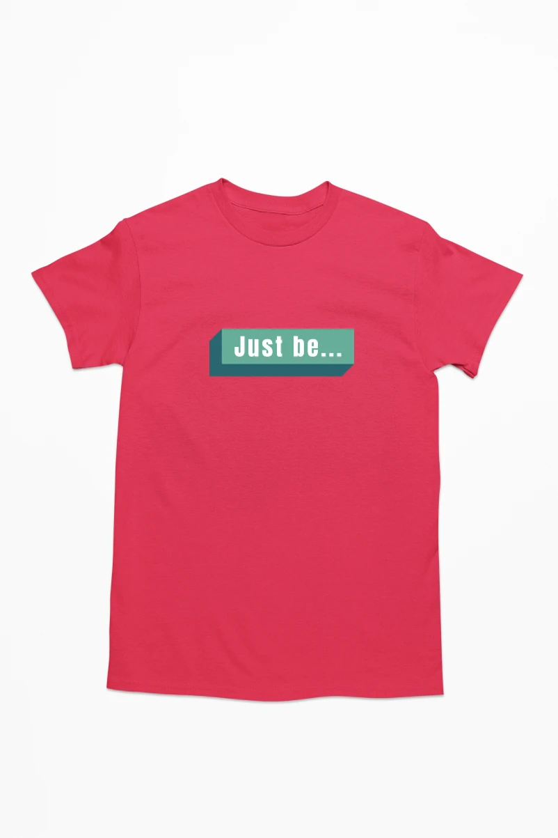 Just Be Men's Tshirt (Red, S)
