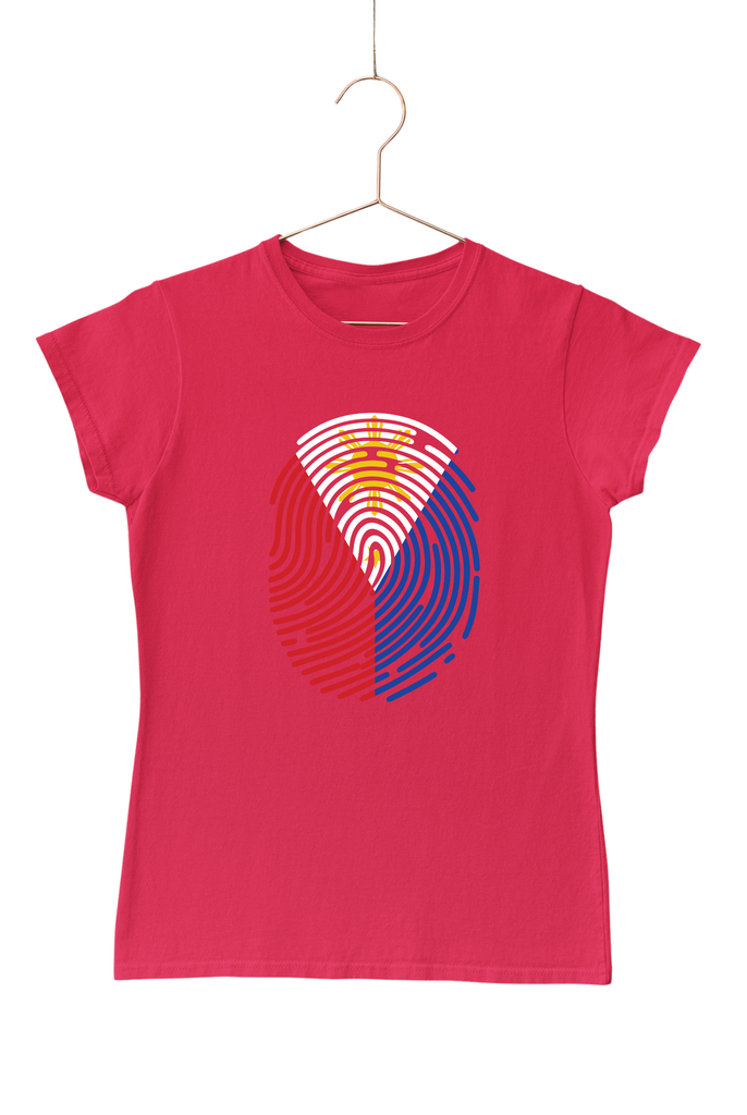 Fingerprint Filipino Art Women's Tshirt