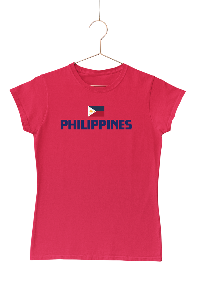 Philippines with Flag Women's Tshirt