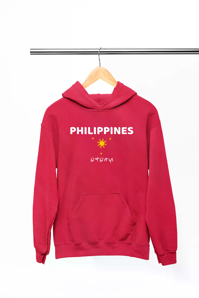 Philippines with Baybayin Text Hoodie