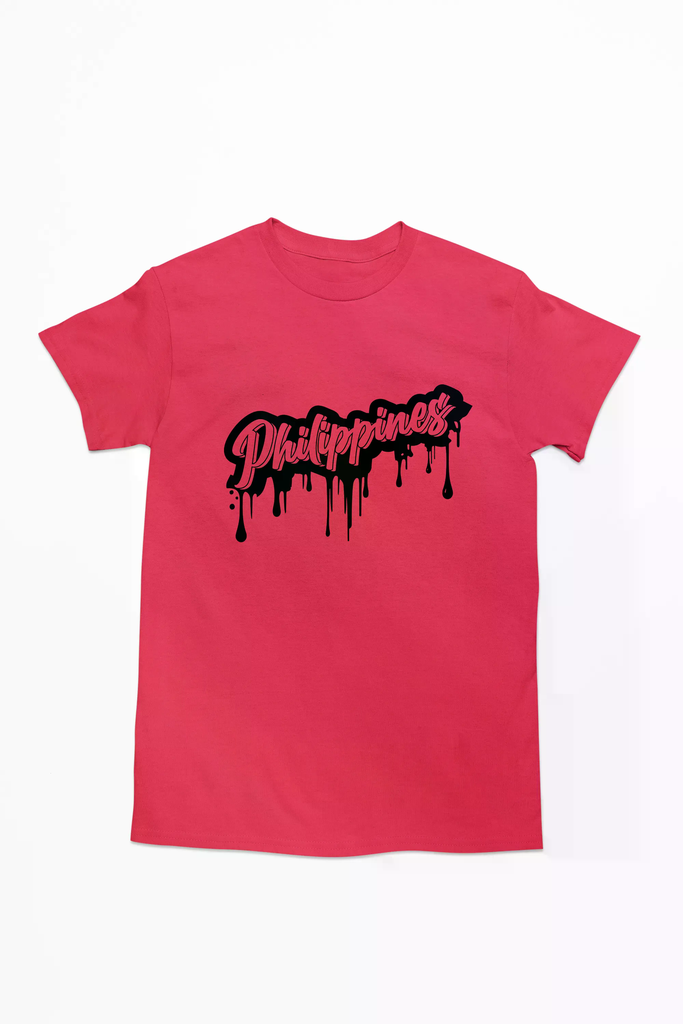 Philippines Black Graffiti Men's Tshirt