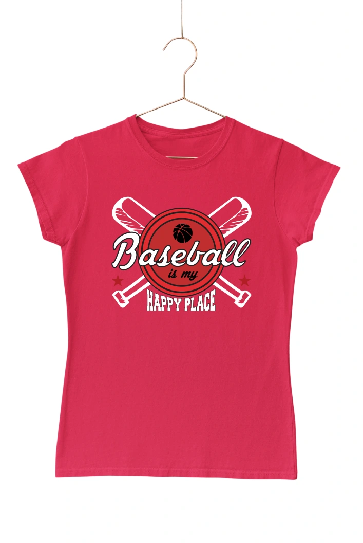 Baseball is My Happy Place Ver.2 Women's Tshirt