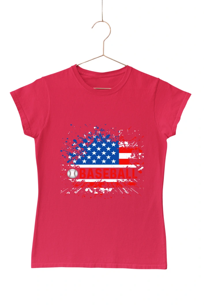 Baseball Women's Tshirt (Red, S)