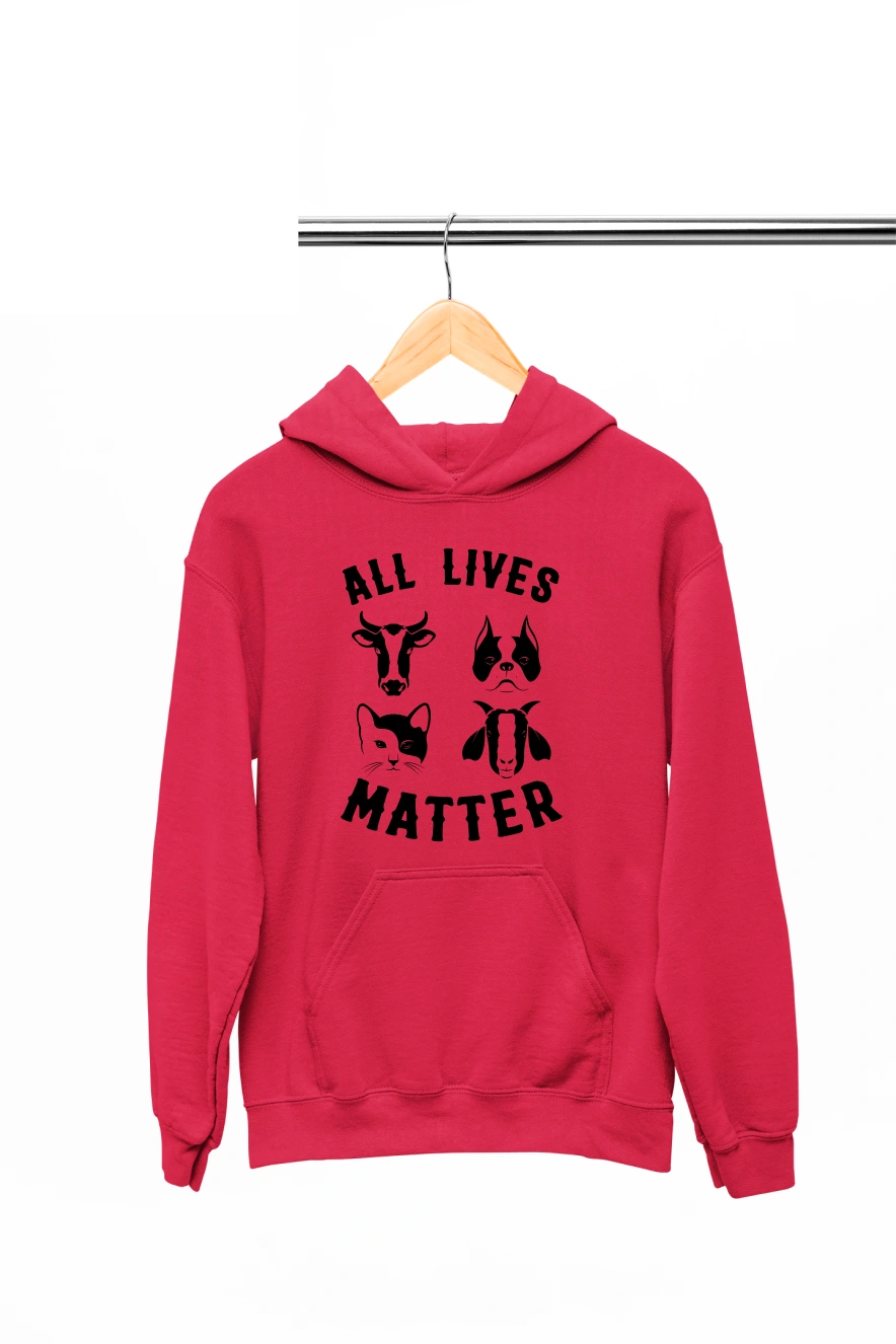 All Lives Matter Hoodie (Red, S)