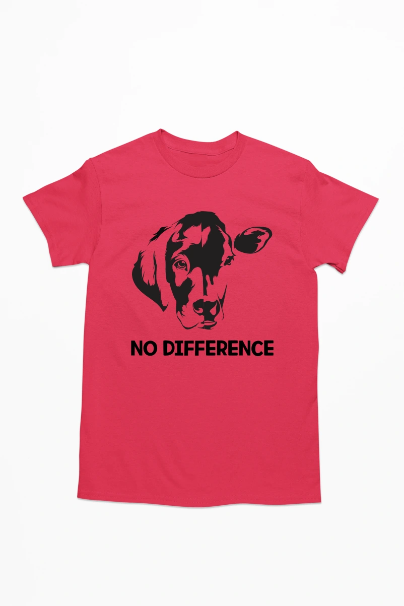 No Difference Men's Tshirt (Red, S)