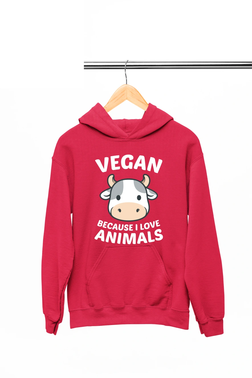 Vegan Because I Love Animals Hoodie