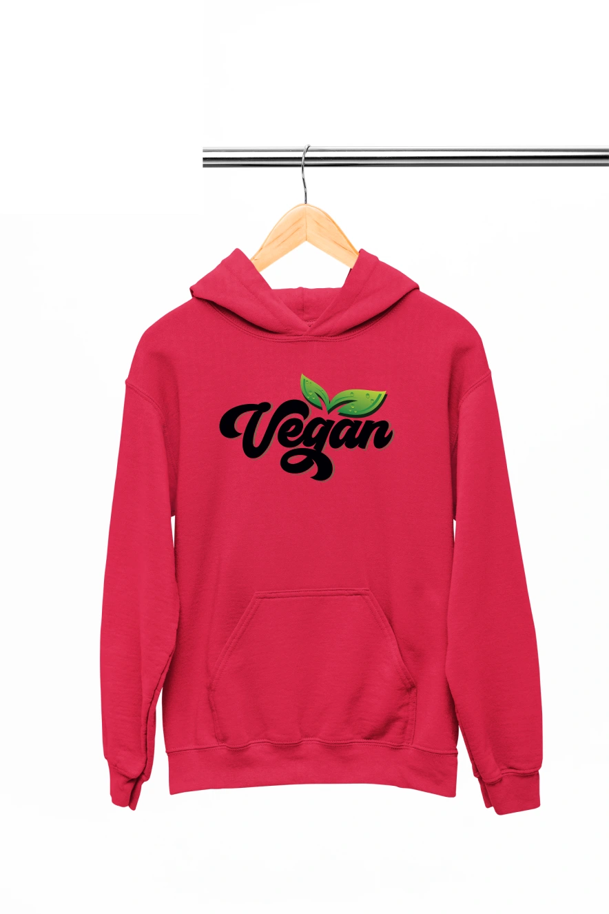 Vegan Ver.3 Hoodie (Red, S)