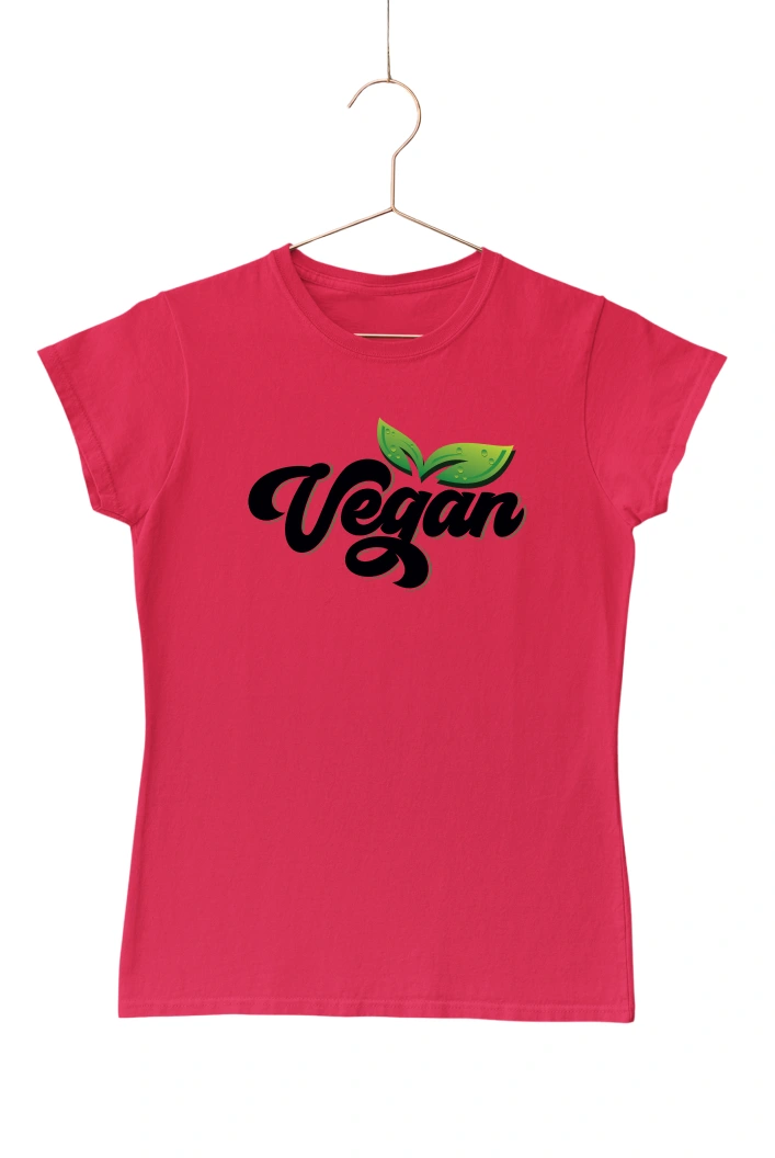 Vegan Ver.3 Women's Tshirt (Red, S)