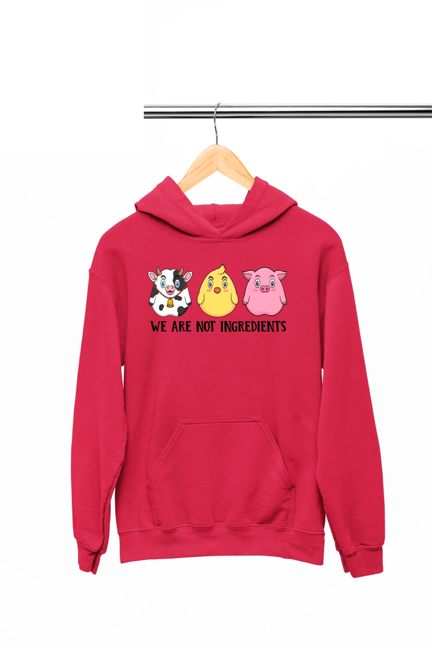 We are Not Ingridients Hoodie (Red, S)