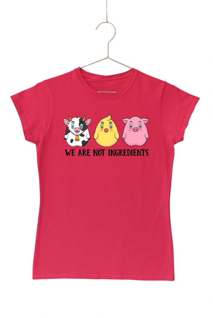 We are Not Ingridients Women's Tshirt (Red, S)