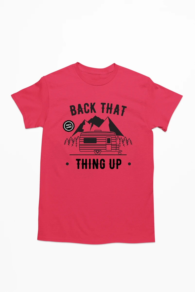 Back That Thing Up Men's Tshirt (Red, S)