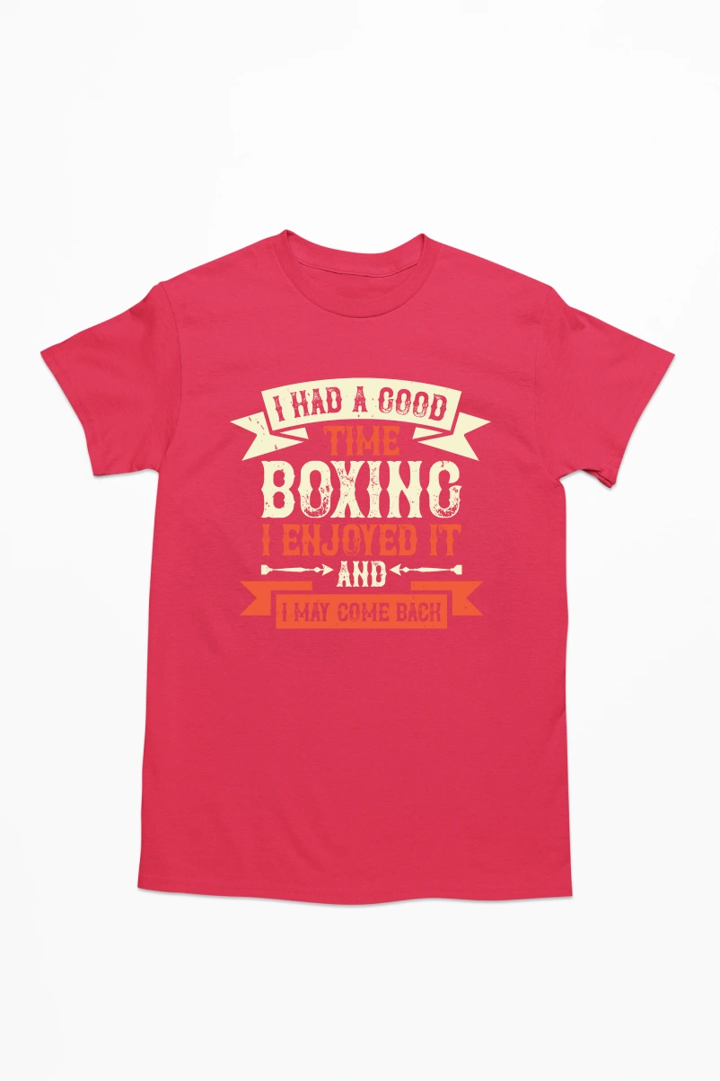 I Had a Good Time Boxing Men's Tshirt (Red, S)