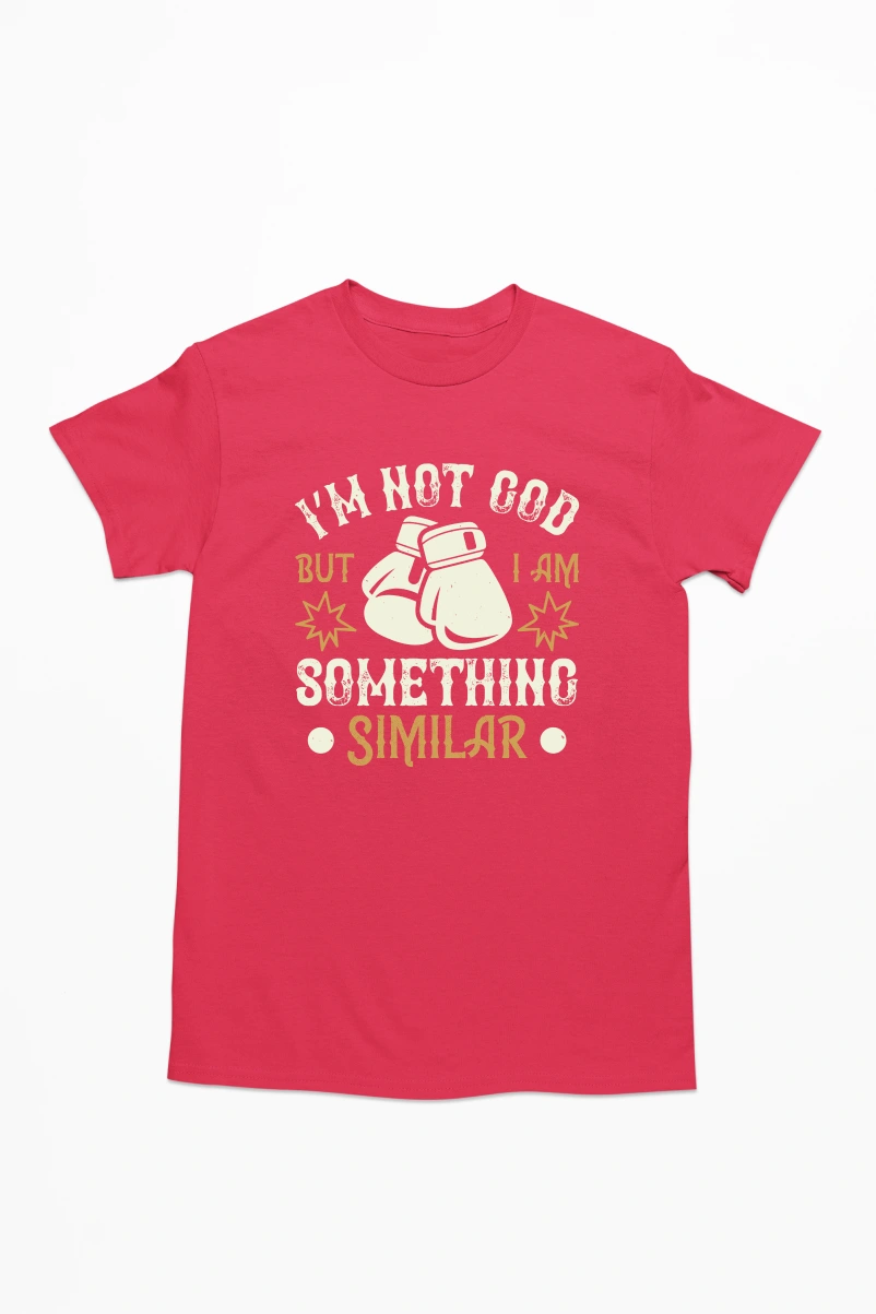 I'm Not God But I am Something Similar Men's Tshirt (Red, S)