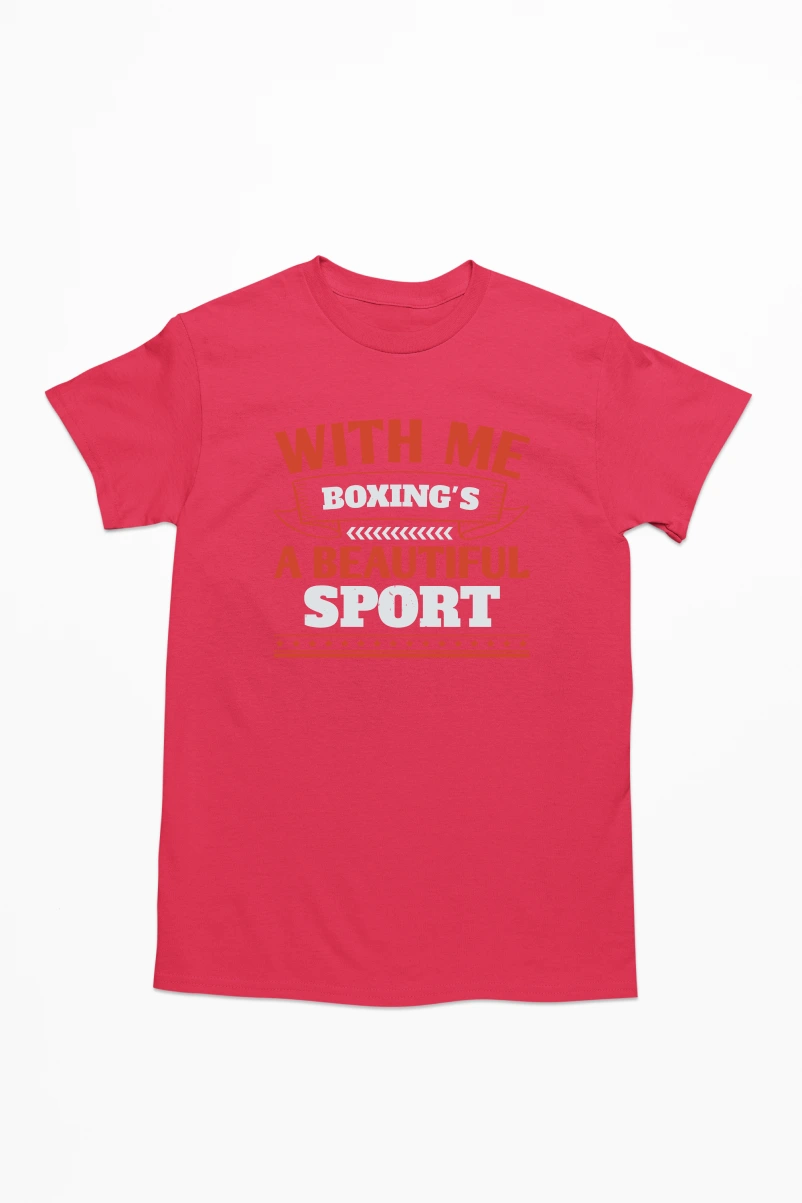 With Me Boxing's A Bautiful Sport Men's Tshirt