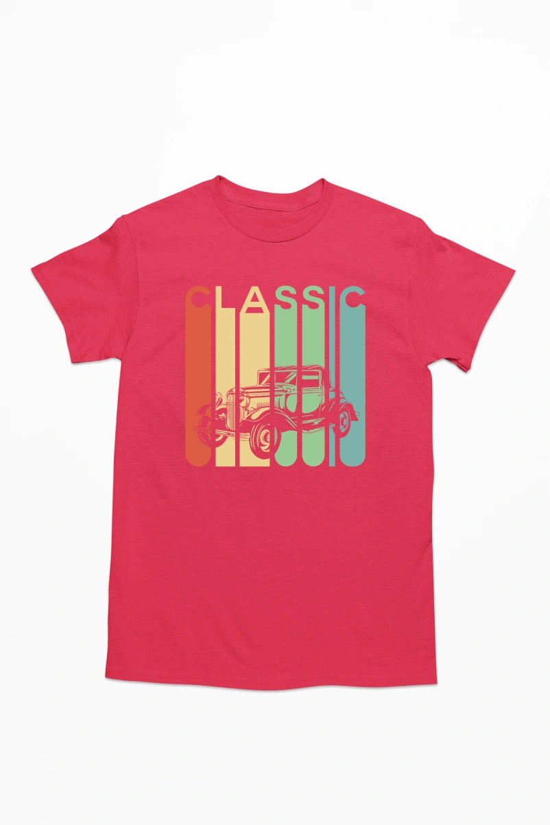 Classic Men's Tshirt (Red, S)