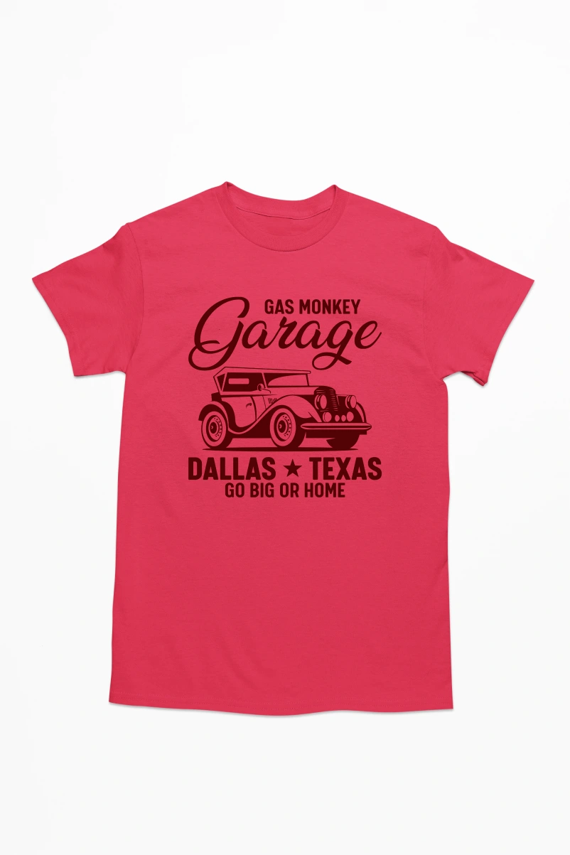 Gas Monkey Garage Men's Tshirt (Red, S)