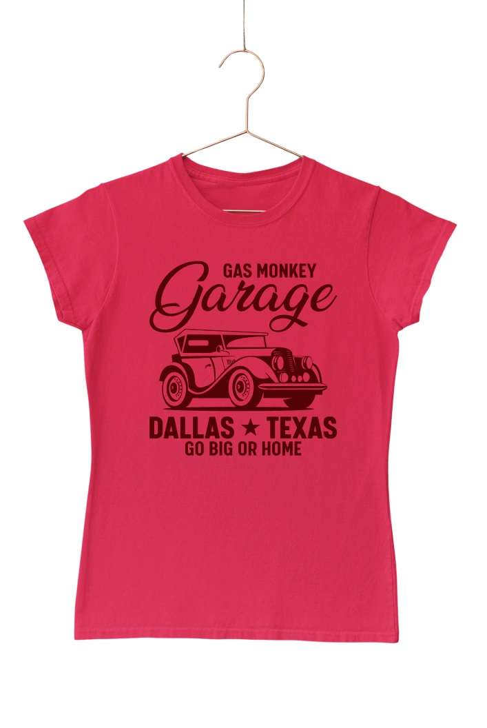 Gas Monkey Garage Women's Tshirt (Red, S)