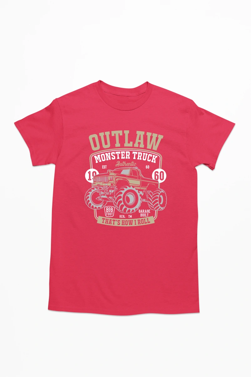 Outlaw Monster Truck Men's Tshirt