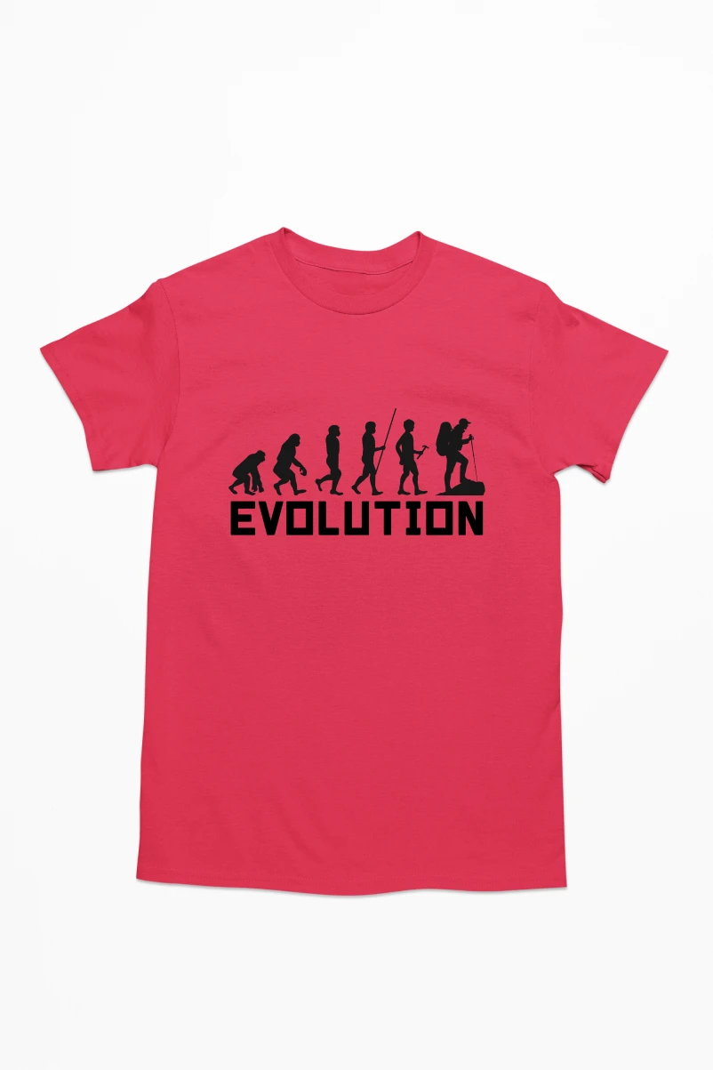 Evolution Men's Tshirt (Red, S)
