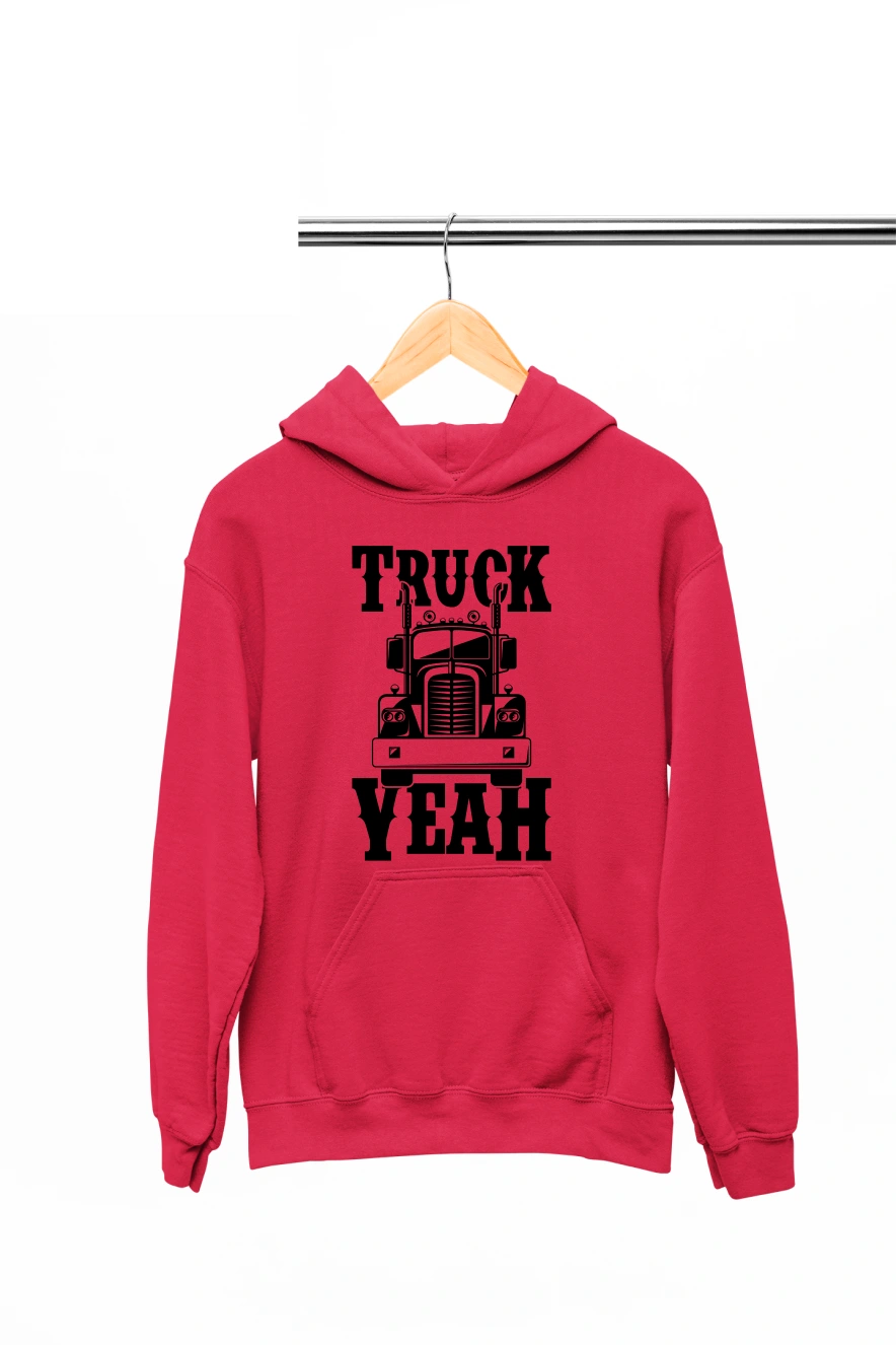 Truck Yeah Hoodie (Red, S)