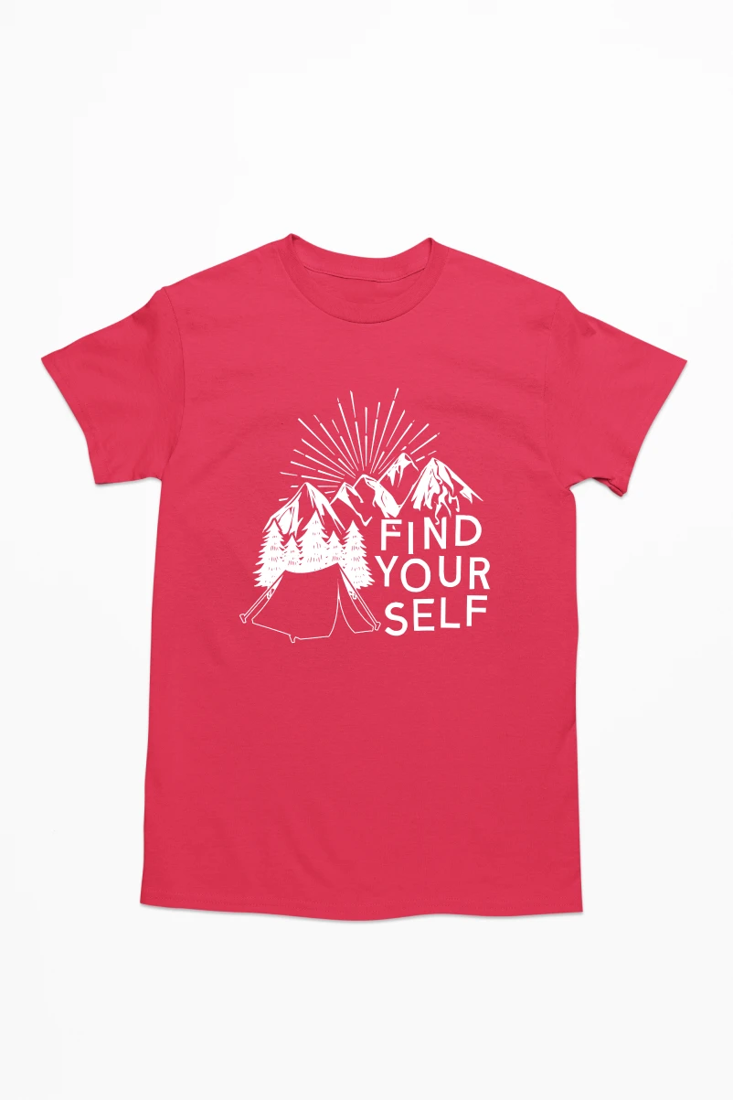 Find Yourself Men's Tshirt (Red, S)