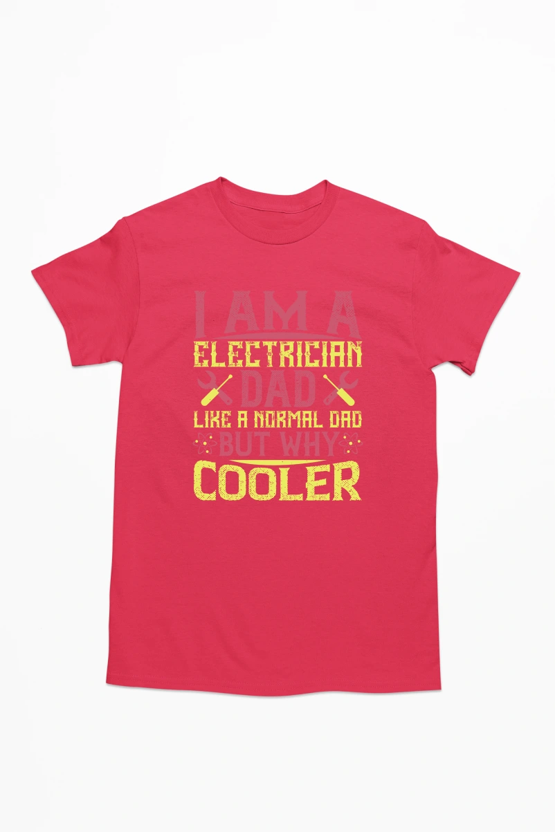 I am a Electrician Men's Tshirt (Red, S)