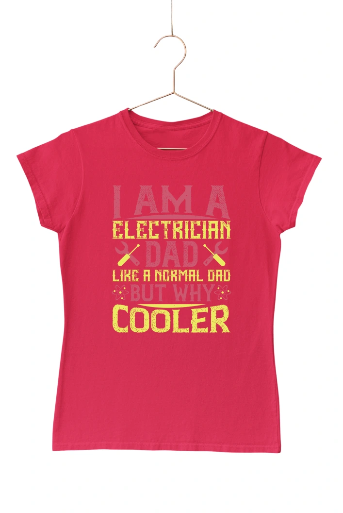 I am a Electrician Women's Tshirt (Red, S)