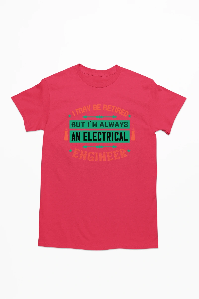 I may be Retired Men's Tshirt (Red, S)