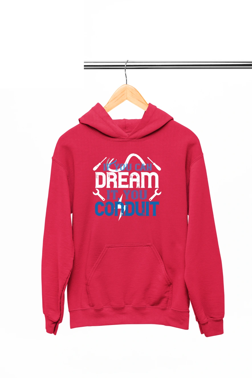 If You Can Dream It You Conduit Hoodie (Red, S)