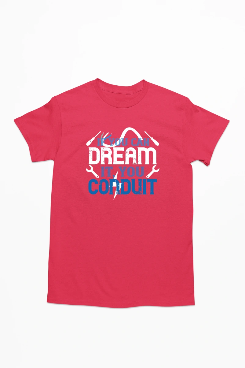 If You Can Dream It You Conduit Men's Tshirt (Red, S)
