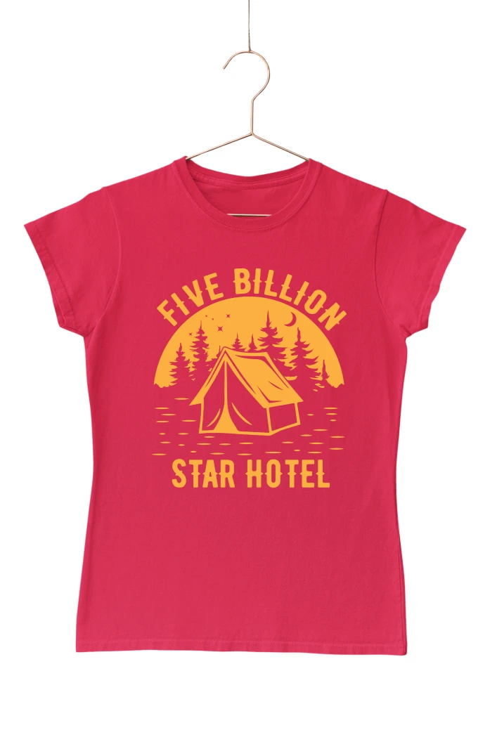 Five Billion Star Hotel Women's Tshirt (Red, S)