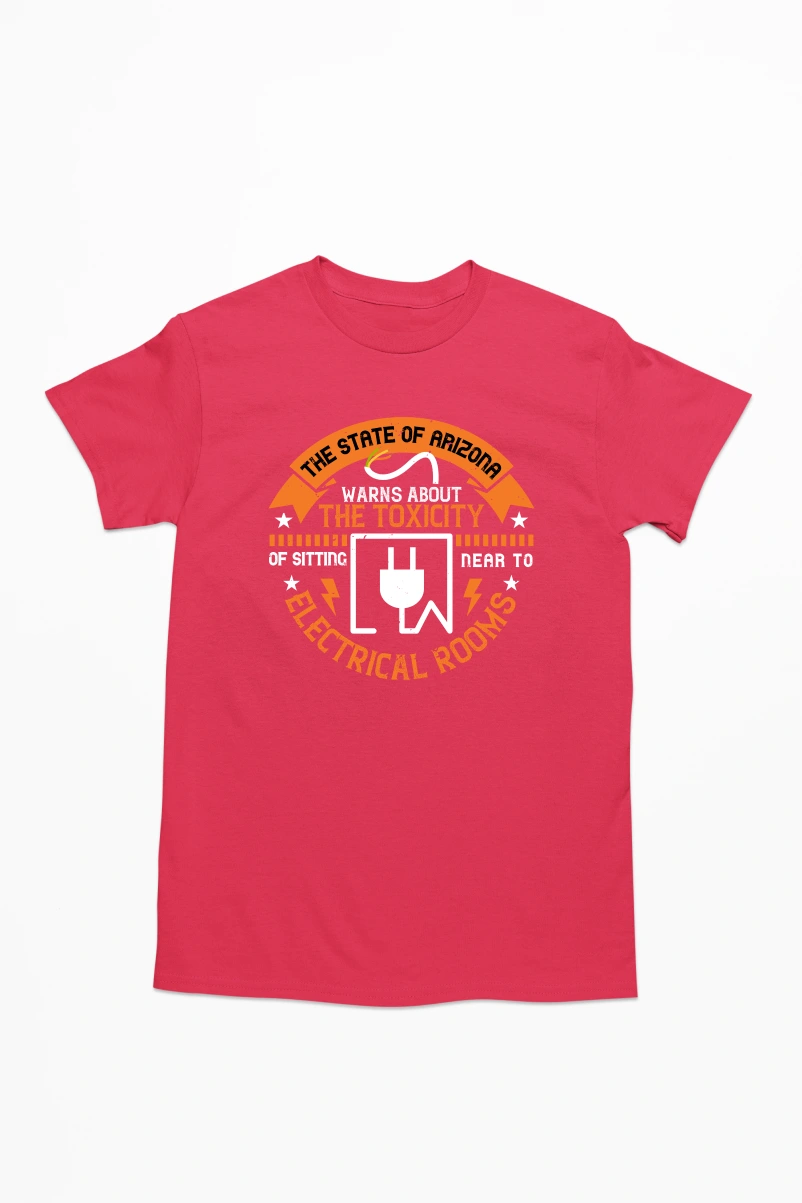 The State of Arizona Warns About The Toxicity Men's Tshirt (Red, S)