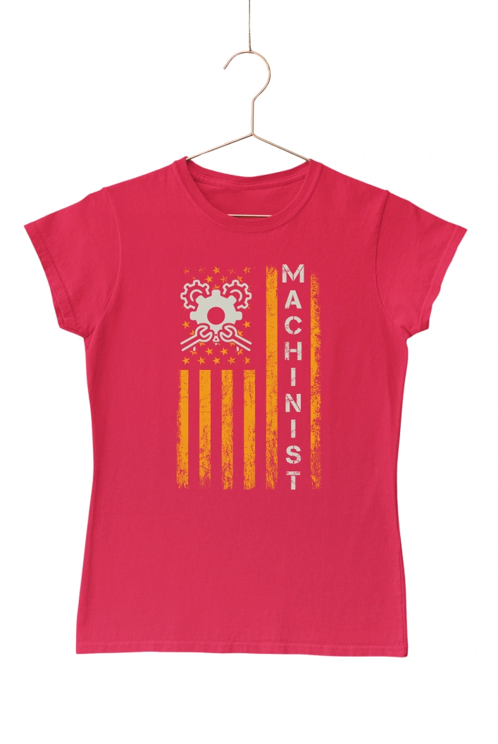 Machinist Women's Tshirt (Red, S)