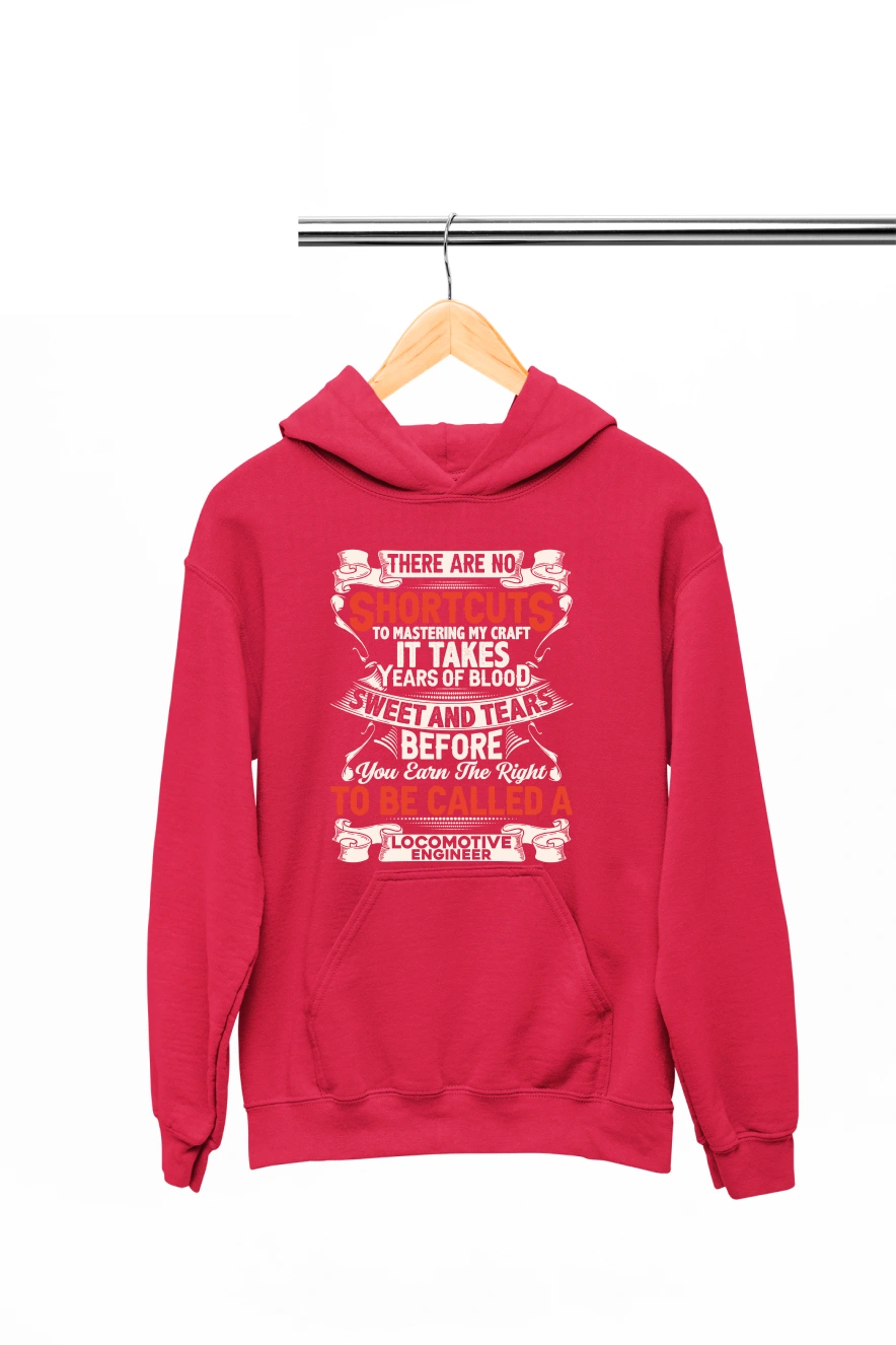 There Are No Shortcuts to Mastering my Craft Ver.2 Hoodie (Red, S)