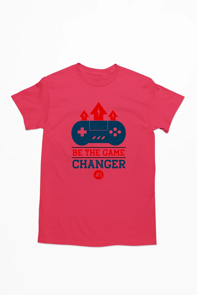 Be The Game Changer Men's Tshirt (Red, S)