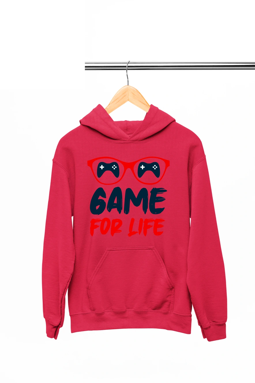 Game For Life Hoodie (Red, S)