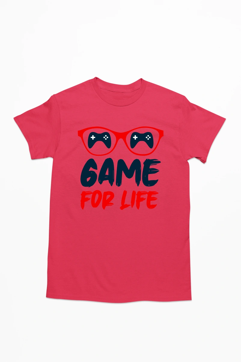 Game For Life Men's Tshirt (Red, S)