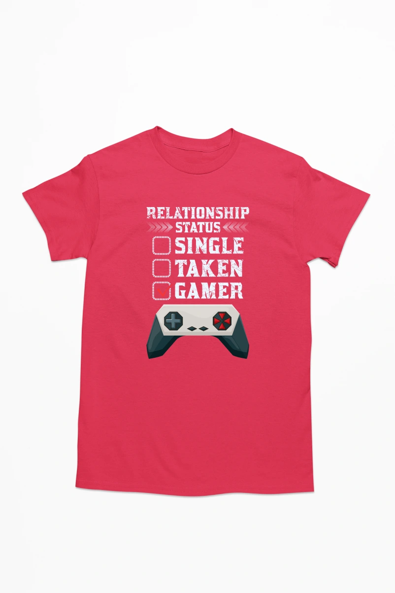 Gamer Men's Tshirt (Red, S)