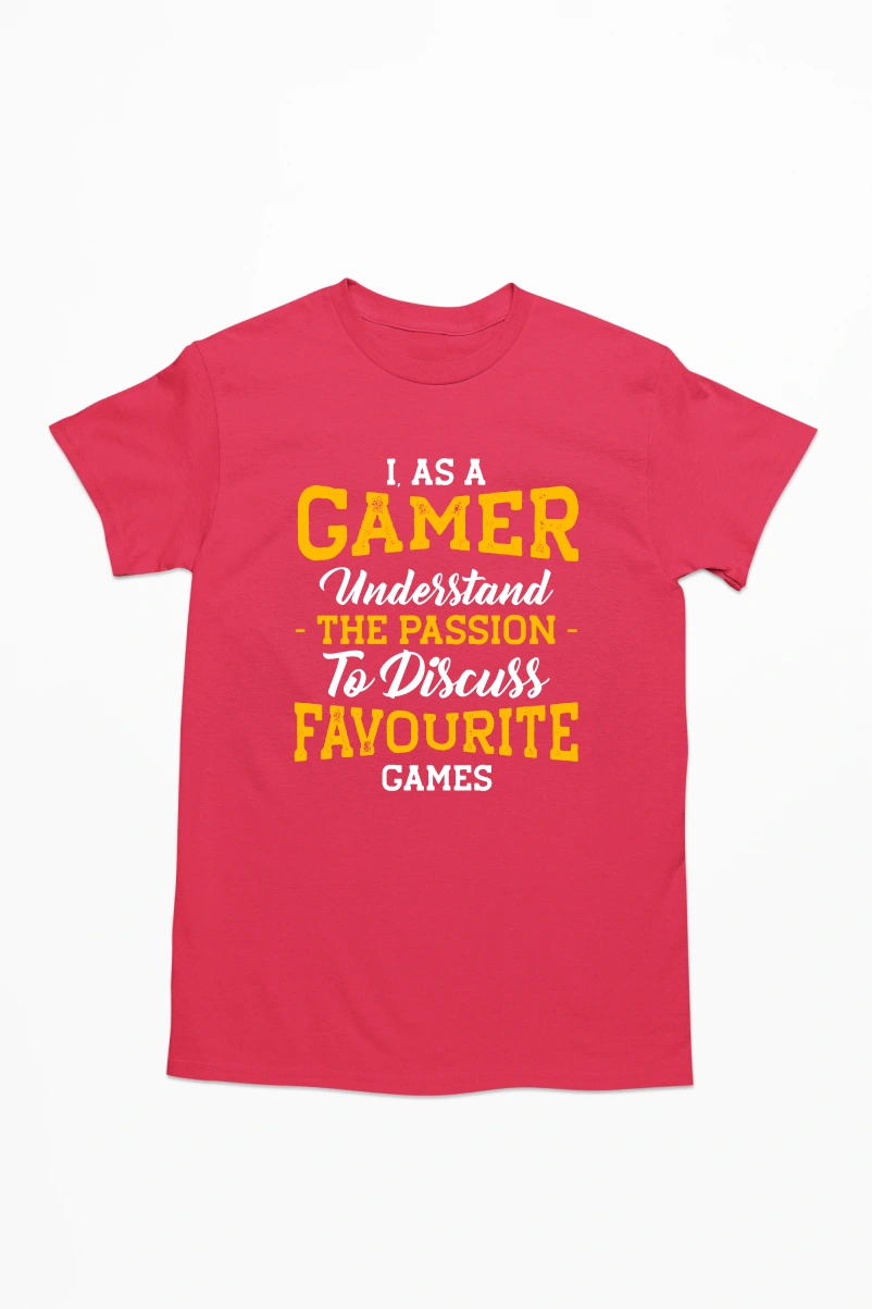 I as a Gamer Understand the Passion Men's Tshirt (Red, S)