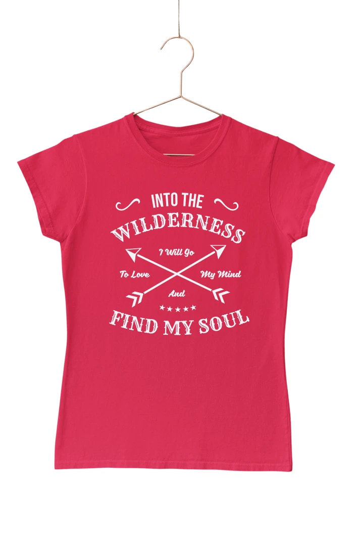 Into The Wilderness Find My Soul Women's Tshirt (Red, S)