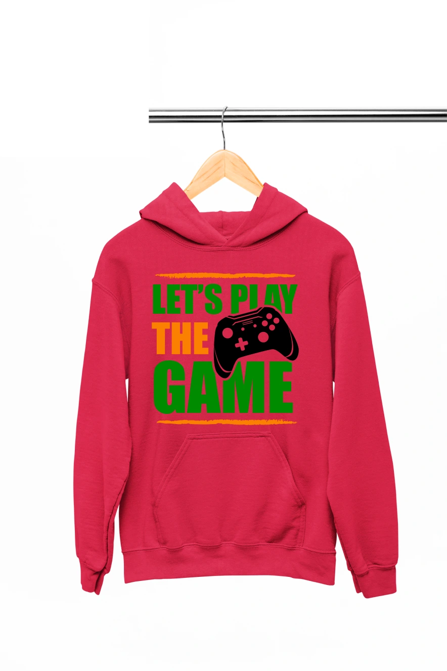 Let's Play The Game Hoodie (Red, S)