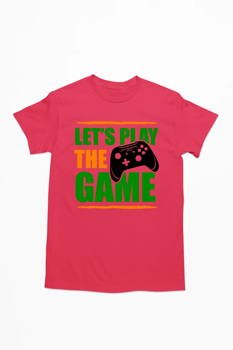 Let's Play The Game Men's Tshirt (Red, S)
