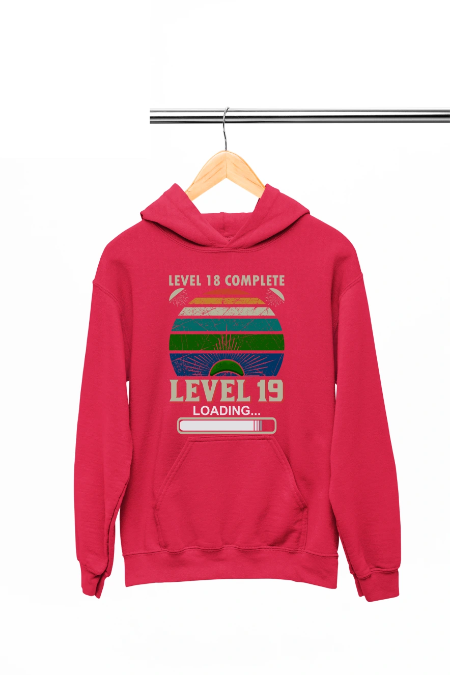 Level 18 Complete Hoodie (Red, S)
