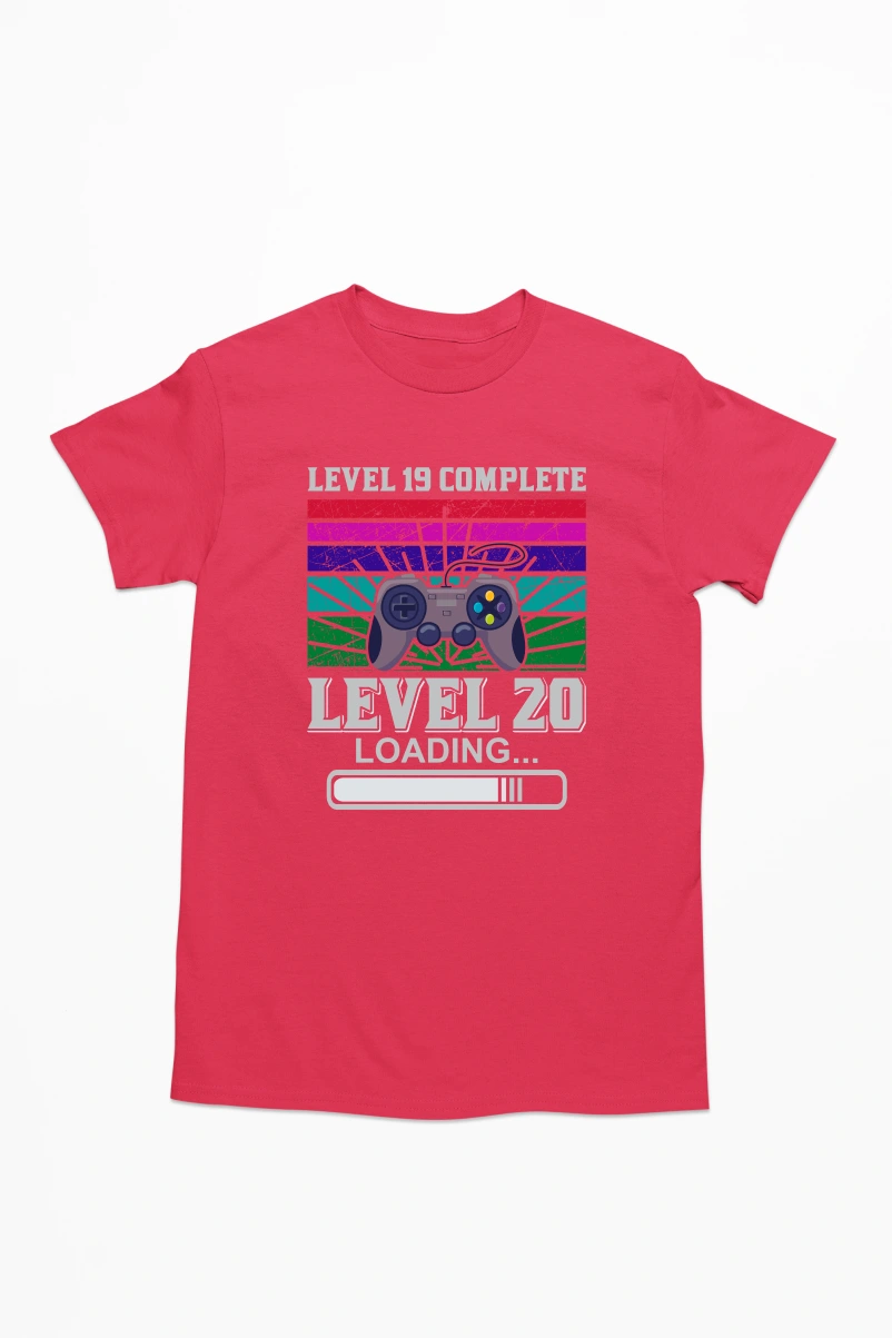 Level 19 Complete Men's Tshirt (Red, S)