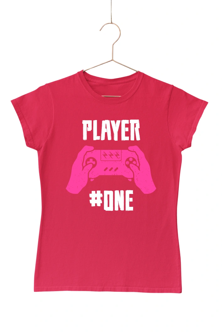 Player One Ver.2 Women's Tshirt (Red, S)