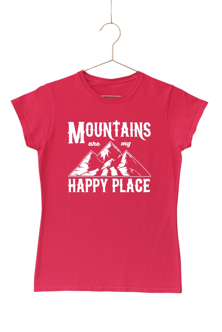 Mountains Are My Happy Place Women's Tshirt