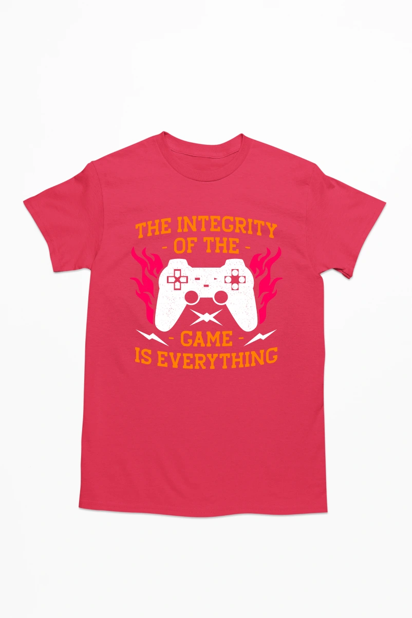 The Intergrity of the Game is Everything Men's Tshirt (Red, S)